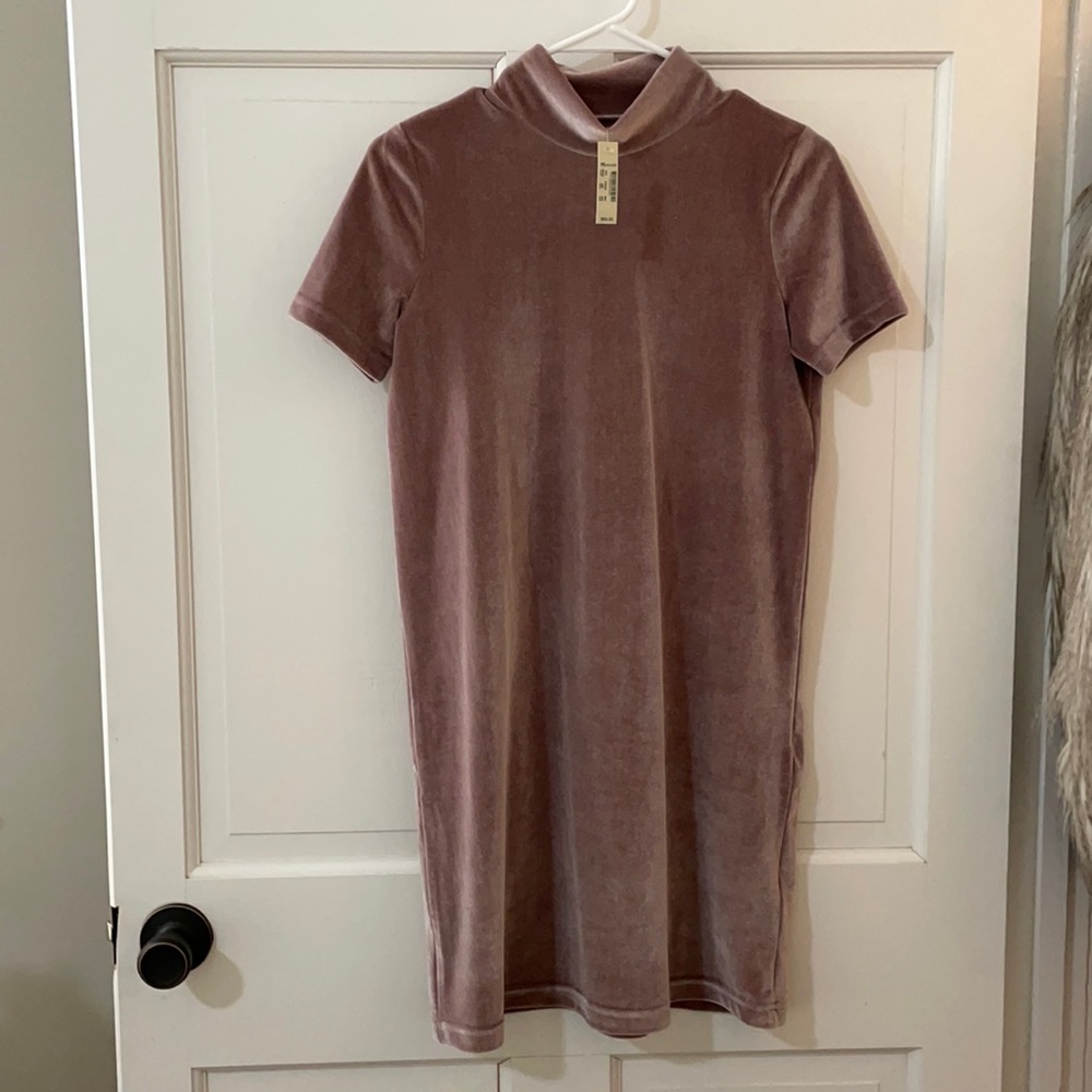 Mauve Madewell Velvet Dress NWT